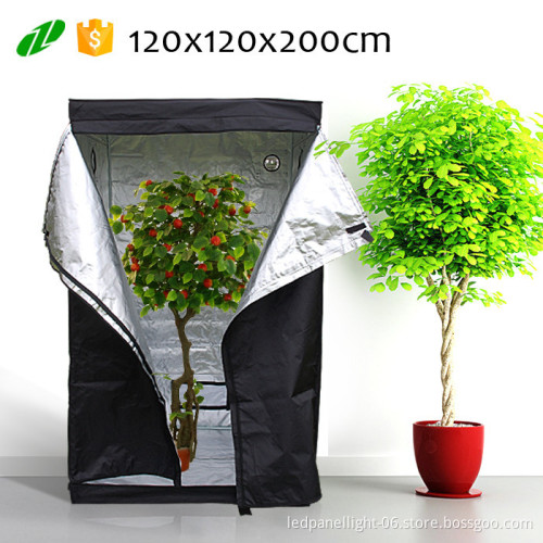120x120x200 cm grow tent PEVA + oxford mylar eco-freindly china garden products greenhouses for sale cheap
